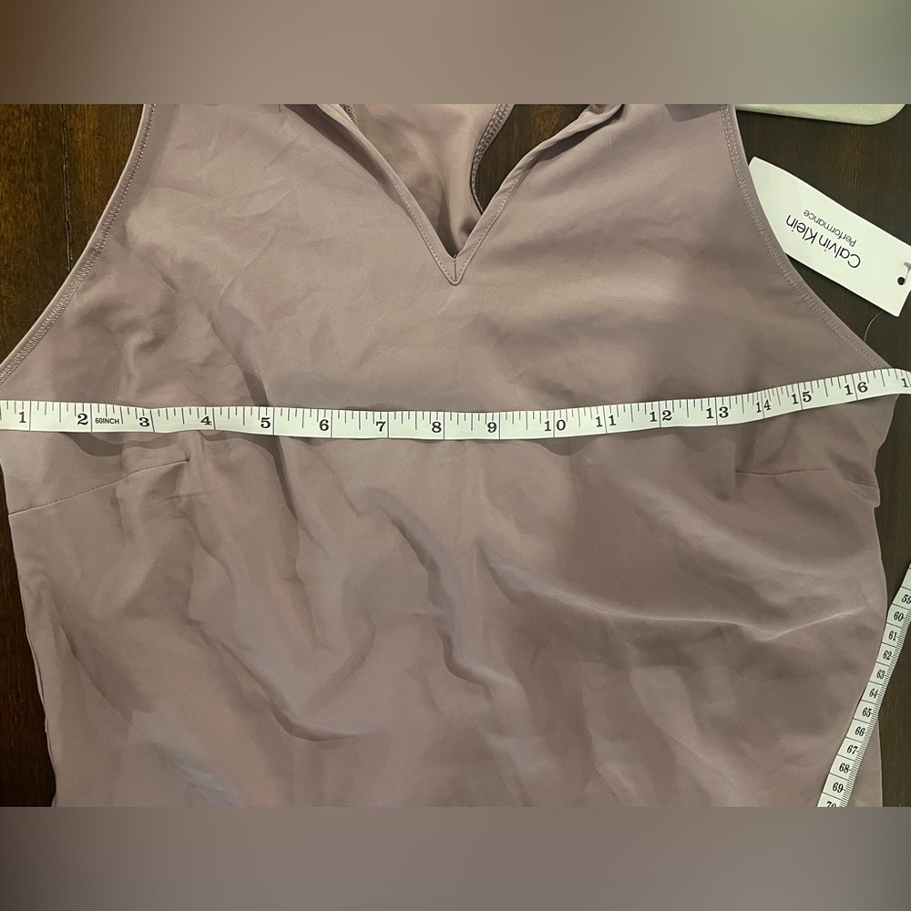 NWT Calvin Klein Performance Mauve Tennis Pickleball Dress SPF Wicking Active - Picture 9 of 10
